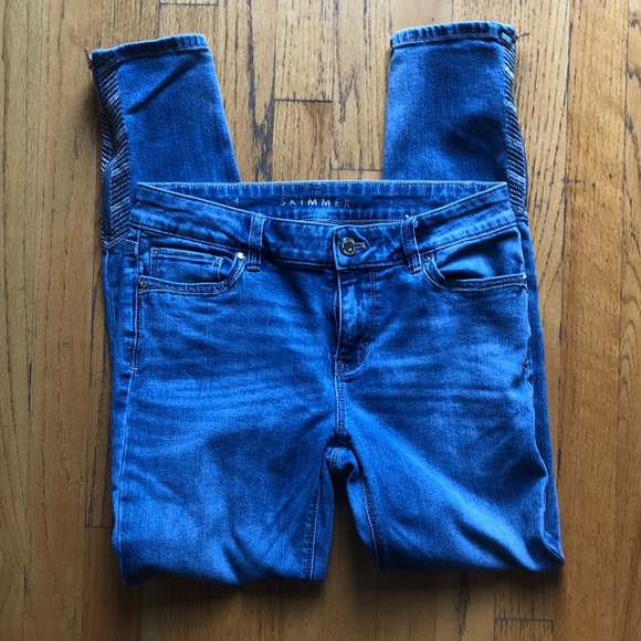 NWOT WHBM ANKLE-ZIPPER The Skimmer Jeans - Picture 4 of 6